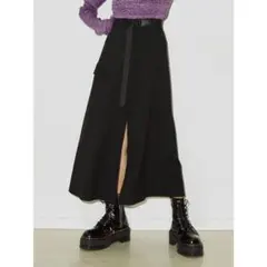 ブラック スリットロングスカート jouetie