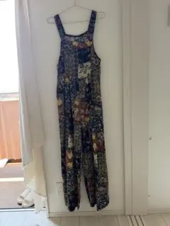 花柄サロペット・オーバーオール