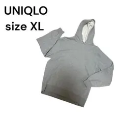 UNIQLO パーカー メンズ XL グレー 裏起毛 スウェット フーディー