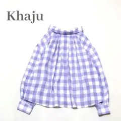 美品✨️Khaju SHIPS ギンガムチェック2WAYブラウス シップス