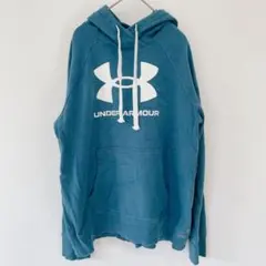 UNDER ARMOUR アンダーアーマー 【M】 裏起毛 パーカー ブルー