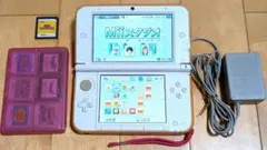 NINTENDO 3DS LL ピンク+充電器+ソフト3DS10個、DS3個