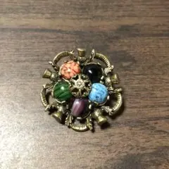 MIRACLE 花形ブローチ 多色