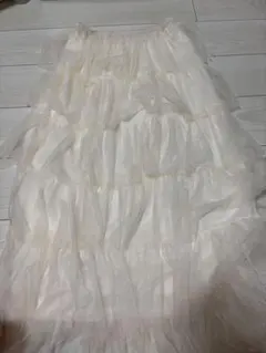 Forever21 アイボリー フレアスカート