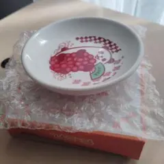 スシロー オリジナルまめ皿 ぶどうデザイン