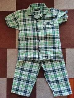 チェック柄　半袖パジャマ 150サイズ　綿100%　コットン