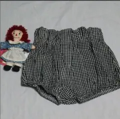 【訳あり】新品☆80*ギンガムチェック★かぼちゃ☆パンツ♪