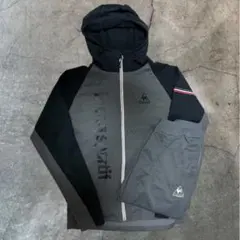 LE COQ SPORTIF ブラック グレー ジャージ セットアップ Oサイズ