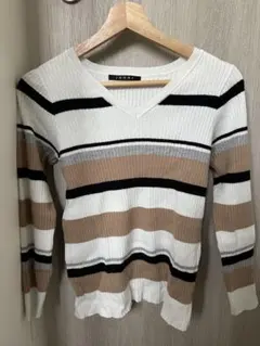 INGNI ボーダー トップス ニット 薄手