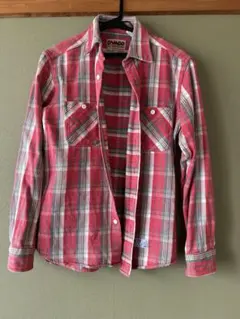 CAMCO 長袖ネルシャツ Sサイズ レッドチェック