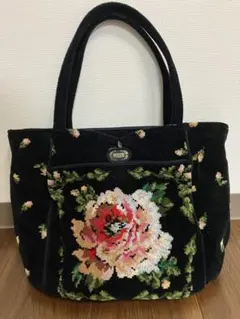 FEILER 花柄刺繍 トートバッグ 大きめ