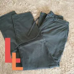 【美品】しまむら　ダークグレー　 カジュアルパンツ LL