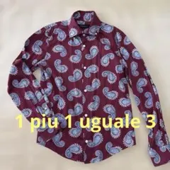 1 piu 1 uguale 3 ペイズリー 長袖シャツのサムネイル
