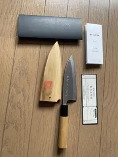堺一文字光秀 出刃包丁 木鞘付のサムネイル