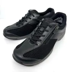 【未使用級】アサヒメディカルウォーク ウォーキング サイドジップ 24.5 黒