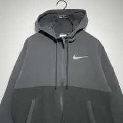 NIKE　ナイキ　フーディー　サイズM　フリースジャケット　プリントロゴ　古着