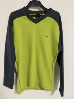 patagonia Capilene XS ライムグリーン/ダークグレー