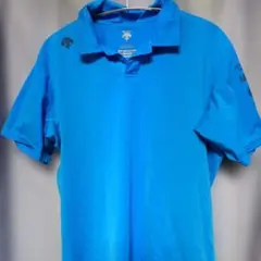 DESCENTE ポロシャツ ブルー メンズ XOサイズのサムネイル