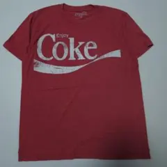 75.Coca-Cola Enjoy Coke Tシャツ レッド Mサイズのサムネイル