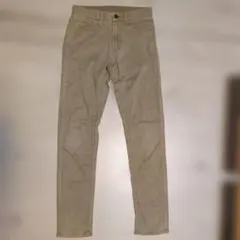 スリムフィット ストレッチパンツ　ベージュ　UNIQLO