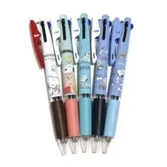 スヌーピー ジェットストリームボールペン 3色ボールペン まとめ売り 5点セット