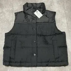 未使用品　コーチ　COACH （S） ダウンベスト　シグネチャー柄　黒