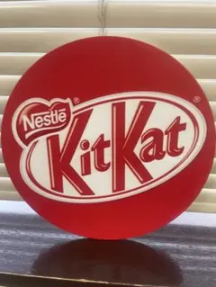 キットカット 丸型 ブリキ看板 レトロ 新品 アンティーク KitKat