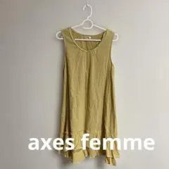 Axes femme チュニック ワンピース コットン　森ガール