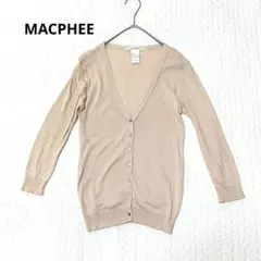 MACPHEE マカフィー カーディガン ベージュ 細身のサムネイル