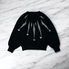 個性派デザイン ニットセーター