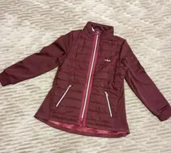 FILA バーガンディ ジャケット　レディースM