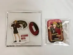 ハイキュー　横断幕　アクリルスタンド　スクエア缶バッジ　宮侑