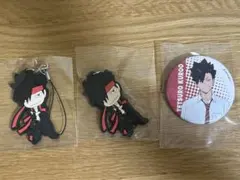 【ハイキュー】　黒尾鉄朗　応援団　ラバーストラップ　缶バッチ　セット