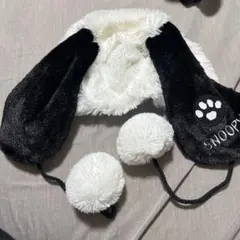 USJ スヌーピー　帽子　フワフワ