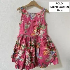 【美品】polo RALPH LAUREN花柄ノースリーブワンピース　130cm
