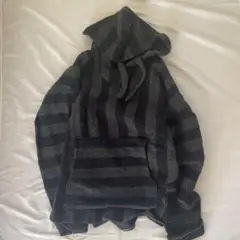 メキシカパーカー　黒×グレー　サイズXL程度