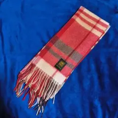 Bleu Bleuet チェック柄マフラー（赤）