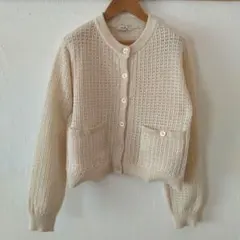 earth music & ecology カーディガン アイボリー Fサイズ