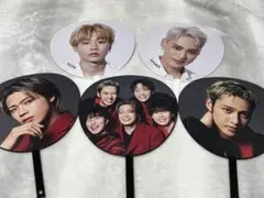 コムドットうちわセット　CDFやまとひゅうが全体・JOURNEYゆうたひゅうが