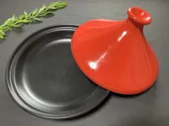 タジン鍋 レッド ブラック 陶器製のサムネイル