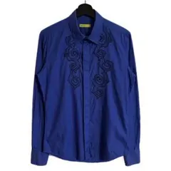 old GIANNI VERSACE 刺繍コットンシャツ 本人期 アトリエ 名作のサムネイル
