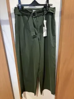 オリーブ ワイドパンツ ONE SIZE