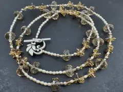 M6969 色石　ネックレス　ヴィンテージ アクセサリー