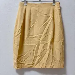 美品★1:2:3 【フリー】　薄い黄色 タイトスカート　お出かけ　デート　通勤