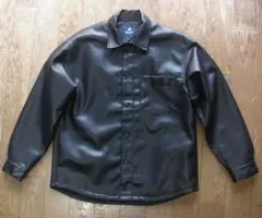 ナノユニバース　レザージャケット　合皮　★新品　M（～L）　A■118