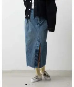 QUIITO I LINE SLIT SK デニムスカートのサムネイル