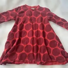 MARK'S HOGAN 赤ドット長袖ワンピース