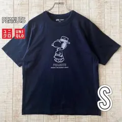 スヌーピー メンズ Tシャツ ネイビー PEANUTS X UT Sサイズ