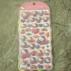 コットンパフィーシール ハローキティ ふわドロ フロッキー