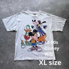 80s 90s ディズニー　Tシャツ　両面　プリント　ビンテージ　USA製　XL
